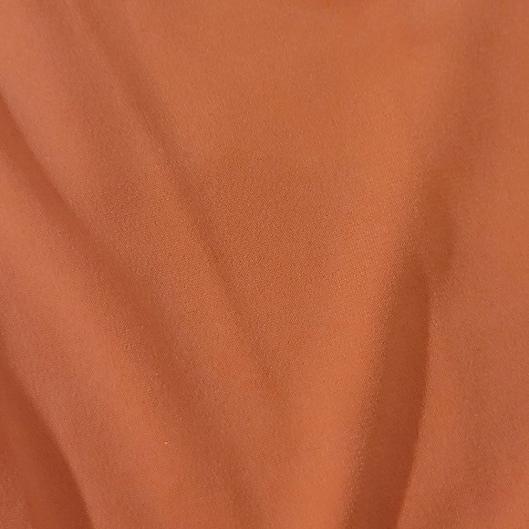 Trina Turk Shift Dress Womens 6 Orange Ruched Cap Sleeve Lined Zip Back - Picture 3 of 7